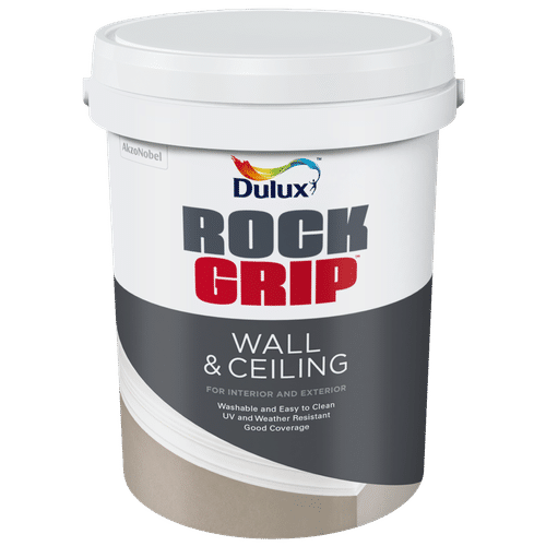 DULUX ROCK GRIP WALL & CEILING WHITE 20Lt PAINT