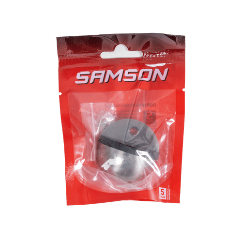 SAMSON HALF MOON SATIN NICKEL DOOR STOP