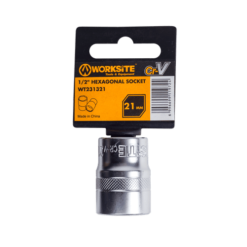 WORKSITE ½" DRIVE 21mm HEXAGONAL SOCKET