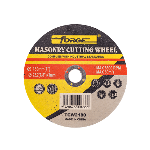 FORGE 180x3x22.2mm MASONARY CUTTING DISC