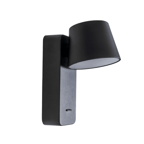 BRIGHTSTAR ALUMINIUM, IRON & ACRYLIC  BLACK WALL BRACKET WITH MOVABLE HEAD