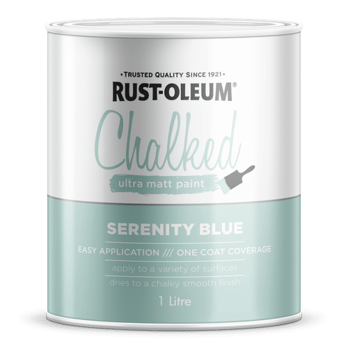 RUSTOLEUM CHALKED BRUSH SERENITY BLUE 1Lt PAINT