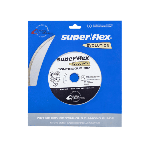 SUPERFLEX CONTINUOUS 230x2.6x22.23mm DIAMOND CUTTING DISC