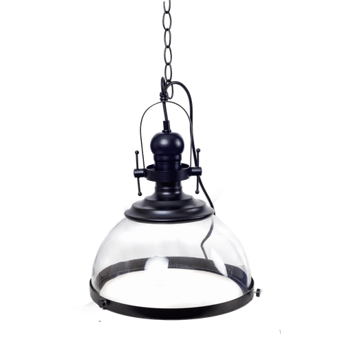 BRIGHT STAR PEN448 ES CLEAR GLASS METAL 60w PENDANT FITTING