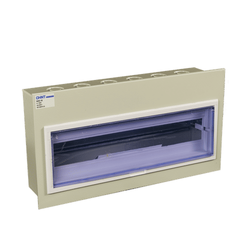 CHINT IP30 18 WAY FLUSH METAL GREY DISTRIBUTION BOARD