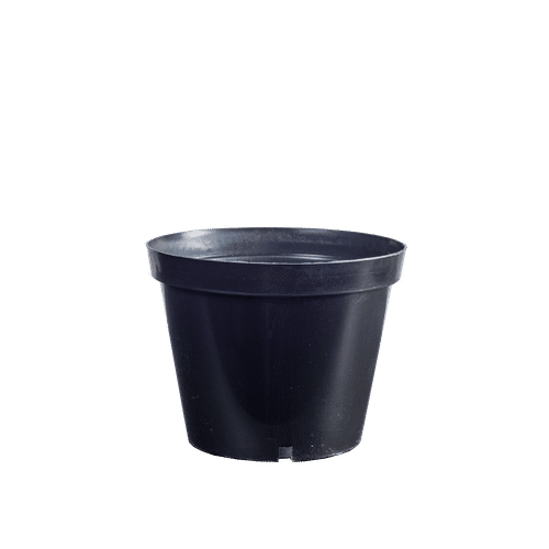 ROUND PLASTIC BLACK 35cm PLANT POT