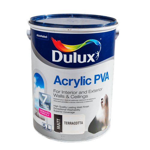 DULUX ACRYLIC PVA TERRACOTA 5Lt PAINT