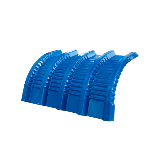 TREGERS CRANKED TRAFFIC BLUE 0.4mm x 600mm IBR TOP RIDGE