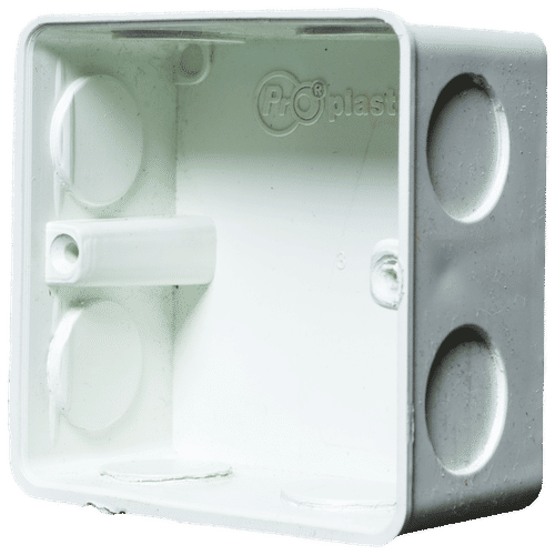 PVC SB20 20mm 3x3 FLUSH BOX