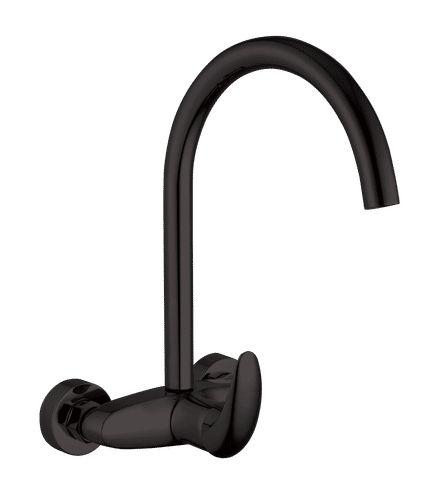 COBRA ZAMBEZI MATT BLACK WALL TYPE SINK MIXER