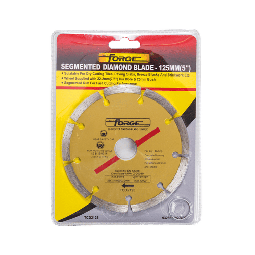 FORGE DRY SEGMENTED 125mm DIAMOND BLADE