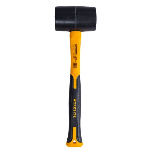 WORKSITE FIBERGLASS HANDLE 450g RUBBER MALLET 