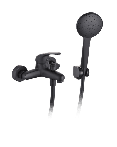 COBRA ZAMBEZI MATT BLACK EXPOSED BATH MIXER