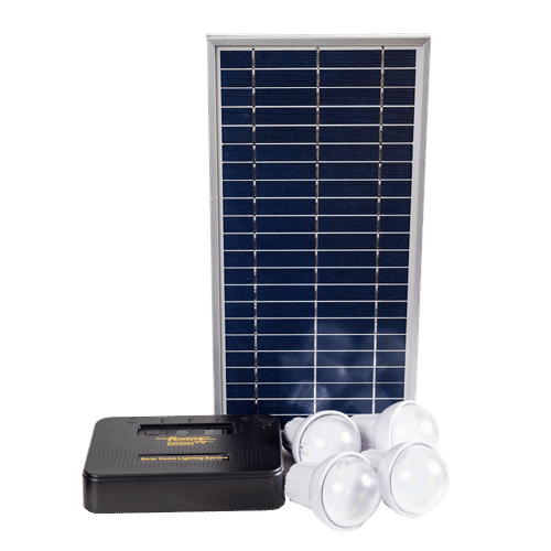 FORGE 4 LIGHT SOLAR LIGHTING KIT WITH 8w PANEL