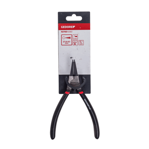 GEDORE RED STRAIGHT NOSE CIRCLIP PLIERS FOR EXTERNAL RETAINING RINGS