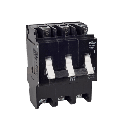 KASAN TRIPLE POLE HYMAG 100a MCB