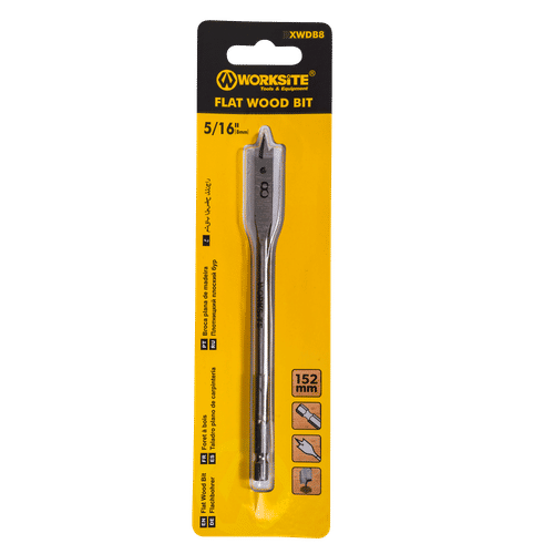 WORKSITE FLAT 8mm WOOD DRILL BIT