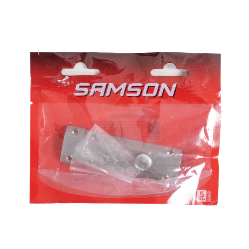 SAMSON HALF MOON SATIN NICKEL DOOR STOP