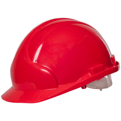 RED 6 POINT BUILDERS SAFETY HARD HAT