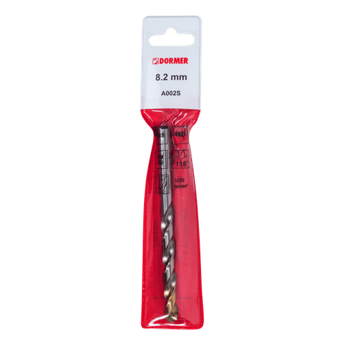 DORMER 8.2mm HSS DRILL BIT
