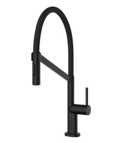 COBRA MATT BLACK SINK MIXER WITH PULL DOWN SPRAY