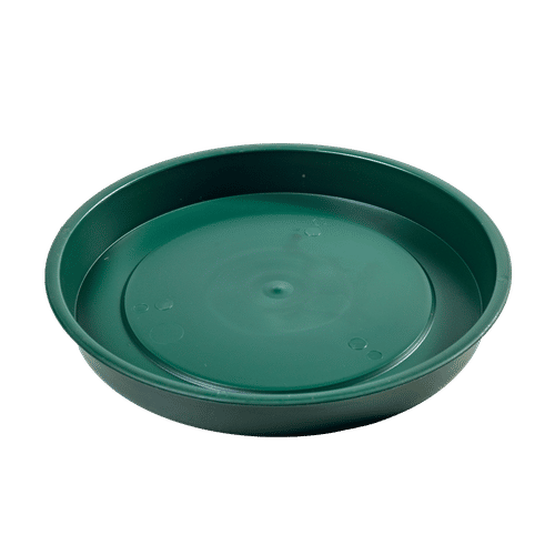 ROUND PLASTIC GREEN 23cm PLANT SAUCER