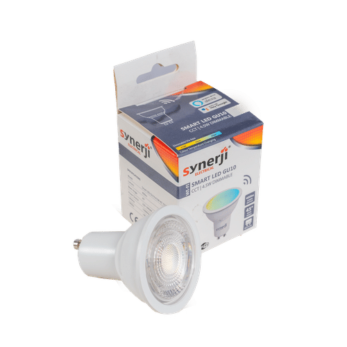 SYNERJI RGB+CCT DIMMABLE GU10 4.5w SMART LED LAMP