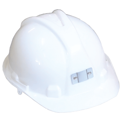 6 POINT WHITE MINERS SAFETY HARD HAT