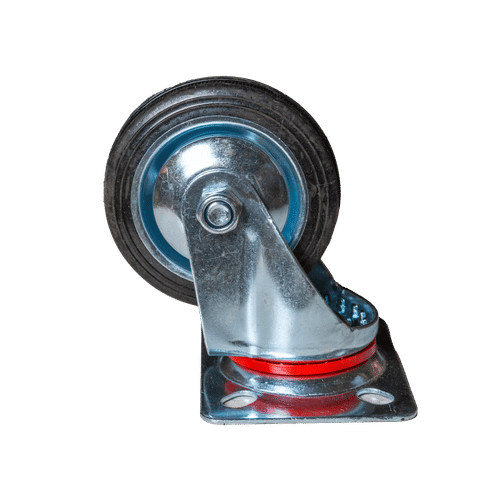 3" SWIVEL RUBBER STEEL CASTOR WHEEL 