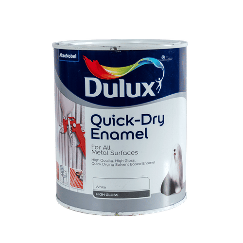 DULUX QUICK DRYING ENAMEL WHITE 1Lt PAINT