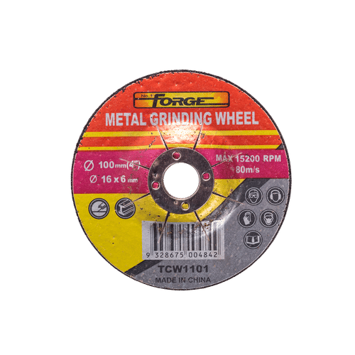 FORGE 100x6x16mm METAL GRINDING DISC 