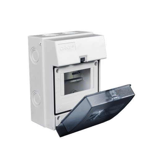 CHINT IP65 5 WAY SURFACE DIN GREY DISTRIBUTION BOARD