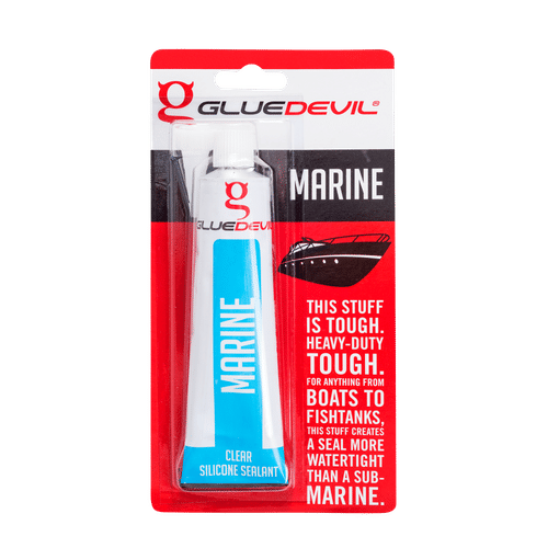 GLUEDEVIL CLEAR 90ml MARINE SILICONE SEALANT