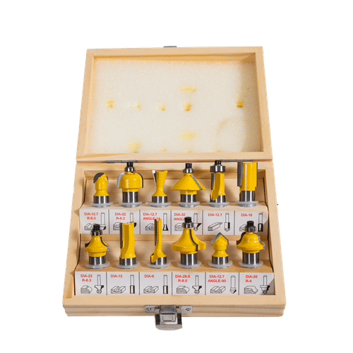 WORKSITE 12mm SHANK 12 PIECE ROUTER BIT SET