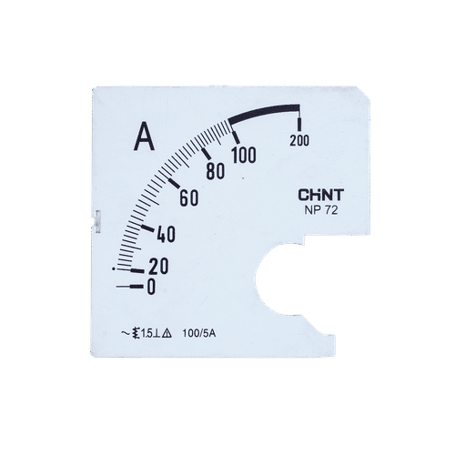 CHINT 100/5a AMMETER SCALE PLATE FOR NP72