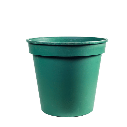 ROUND PLASTIC GREEN 35cm PLANT POT