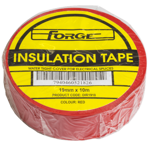 FORGE RED 19mmx10m INSULATION TAPE