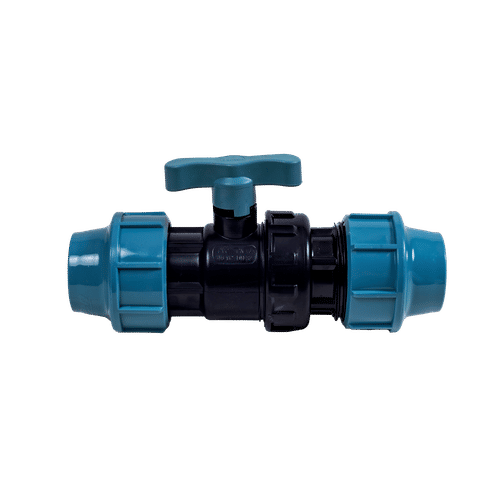 HDPE DOUBLE UNION 40mm BALL VALVE