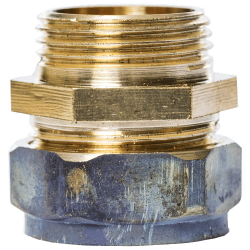 TRIUMPH COPPER TO MALE IRON COMPRESSION 22mm COUPLING