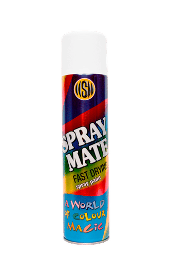SPRAYMATE FAST DRYING MATT WHITE 250ml SPRAY PAINT