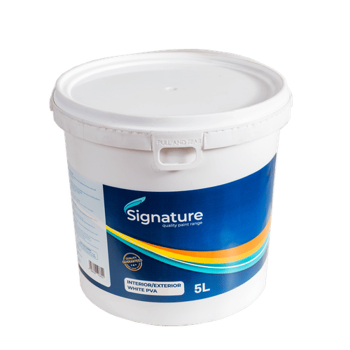 SIGNATURE PVA INTERIOR/EXTERIOR WHITE 5Lt PAINT