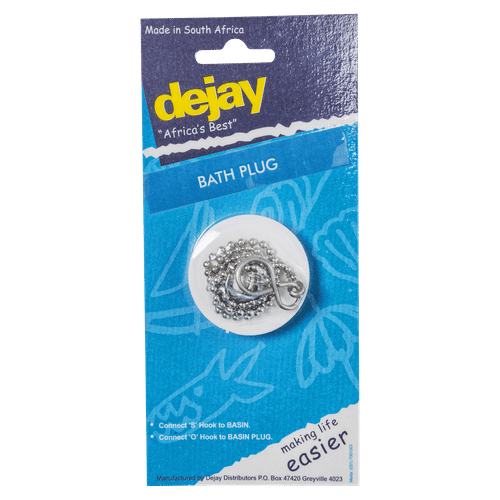 DEJAY PVC CHAIN BATH PLUG