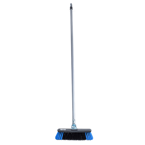 ADDIS 450mm SYNTHETIC BROOM HEAD FITTED WITH HANDLE