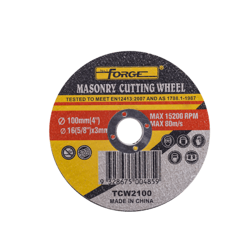FORGE 100x3x16mm MASONARY CUTTING DISC 