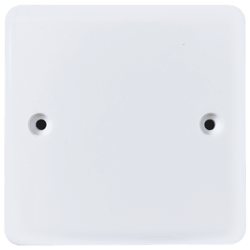 KENGO CURVE BLANK PLATE WHITE 1GANG