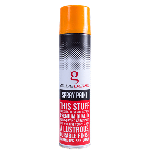 GLUEDEVIL GLOSS ORANGE 300ml SPRAY PAINT