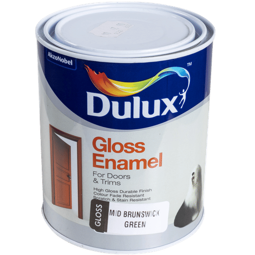 DULUX GLOSS ENAMEL MID BRUNSWICK GREEN 1Lt PAINT