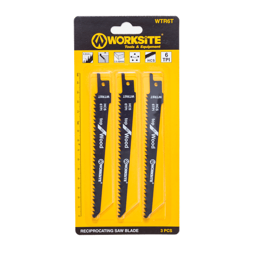 WORKSITE WTR6T 150x19x1.2mm WOOD RECIPROCATING SAW BLADE