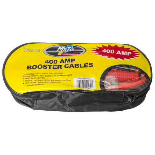 MOTO QUIP 2.5m 400a BOOSTER CABLES