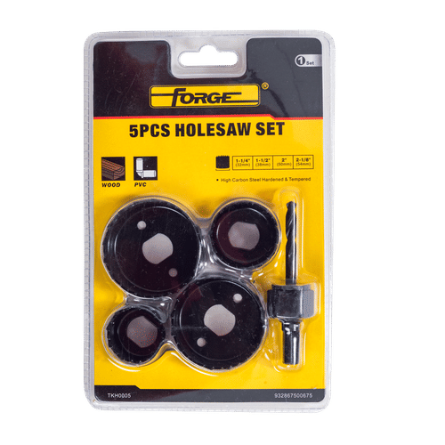 FORGE 5 PIECE 32,38,50,54mm HOLESAW SET